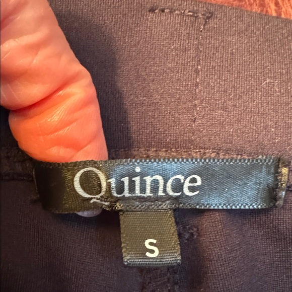 Quince Navy Extra-Stretch Straight Leg Pants - Picture 6 of 7
